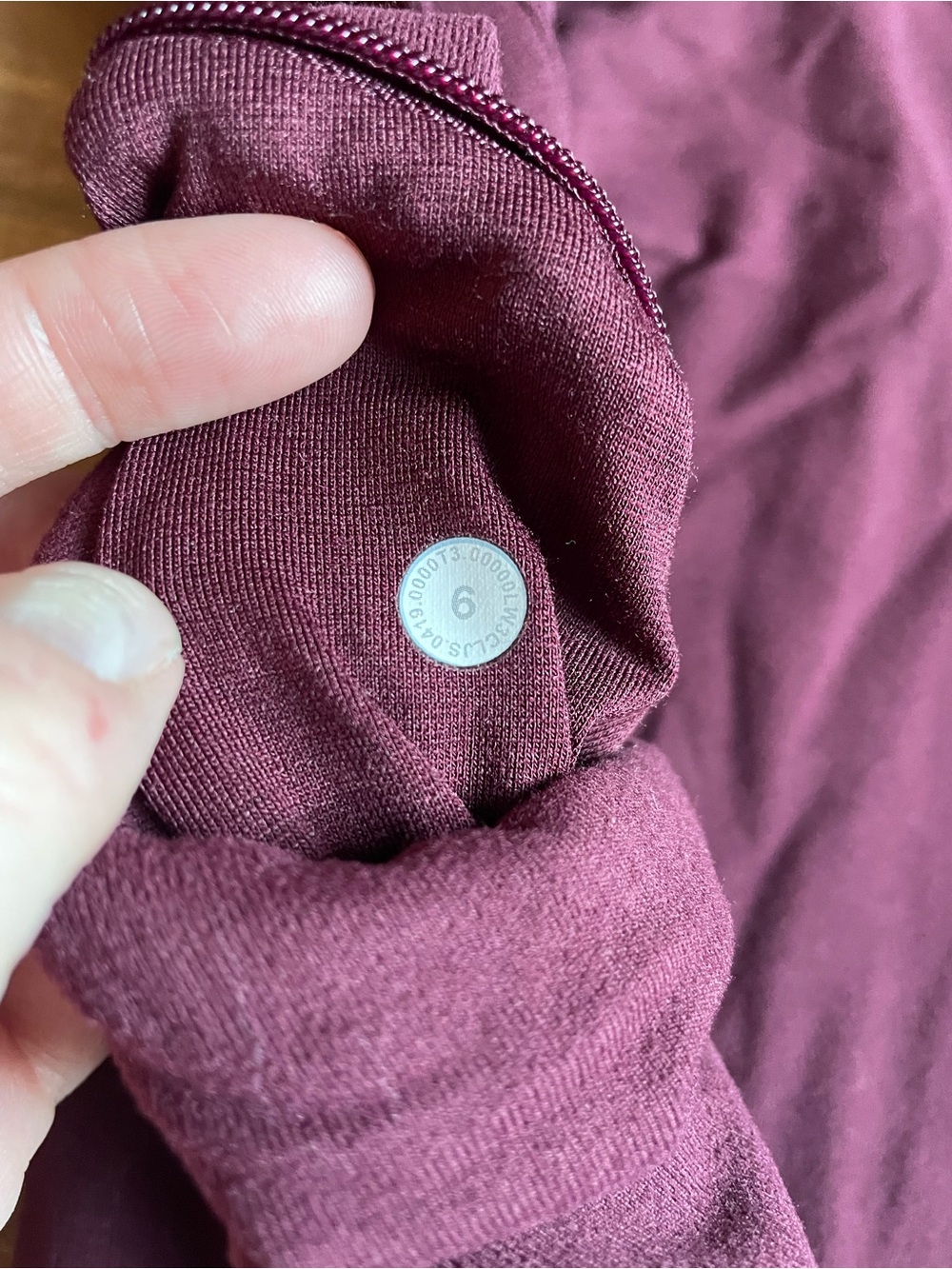 Lululemon Warm Stabilizer 1/2 Zip Hoodie Garnet Women's 6 - Picture 10 of 11